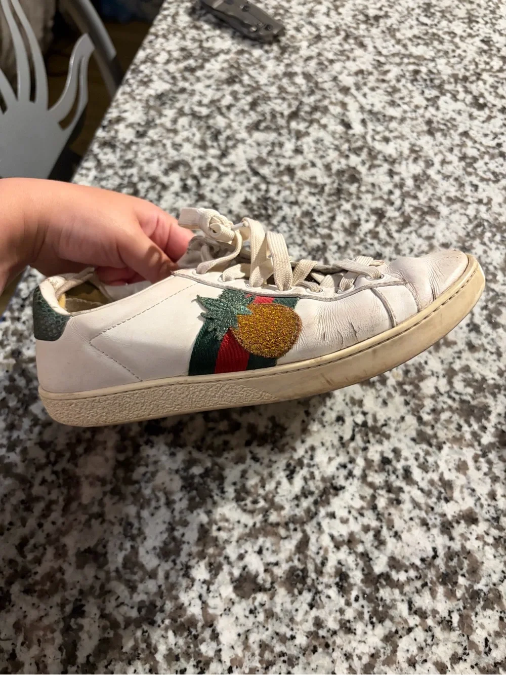 Gucci Embroidered Pineapple & Ladybug Sneakers